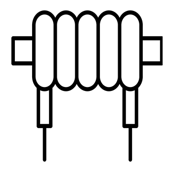 Electronics and Component Icon - Industrial Metal Press