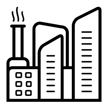 General and Industrial Manufacturing Icon - Industrial Metal Press